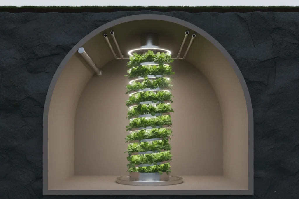 The Deep Green Revolution: Using Subterranean Voids for Hyper Efficient Agri Infrastructure