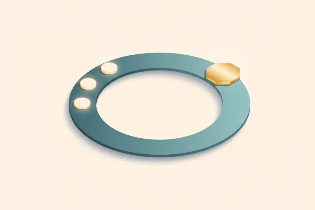 A winding path moves from learning steps to a glowing finish, symbolizing experiments that support steady progress.