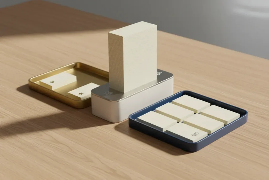 Organized task cards flow through a two-way sorter into priority and delegation trays.